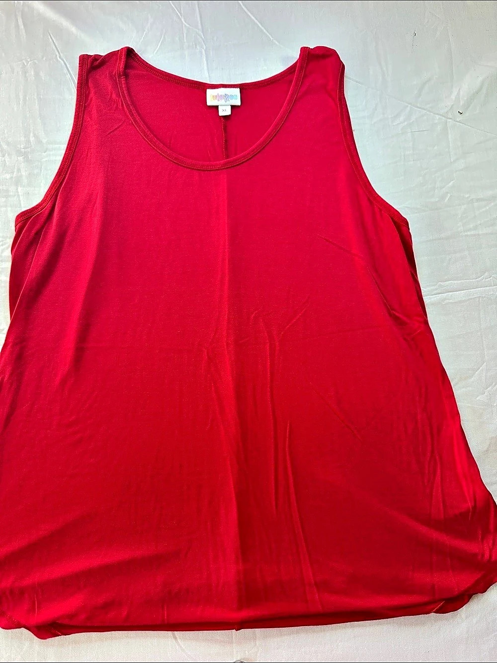 LuLaRoe Tank Top Red Size XL